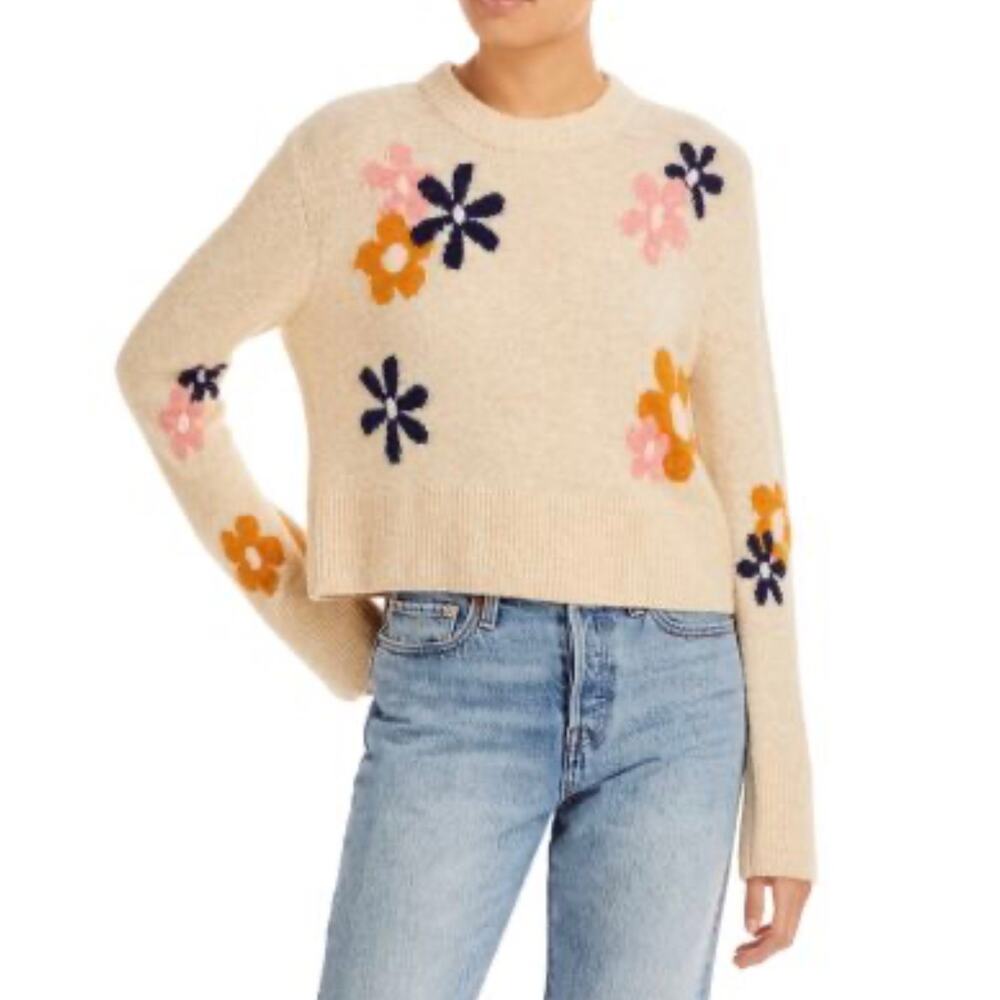 Rails Anise Floral Intarsia Sweater Size XS